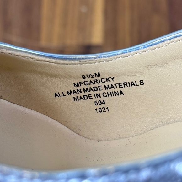 Marc Fisher Silver Pink Glitter Heel Garicky Stiletto Glenda - Picture 7 of 9